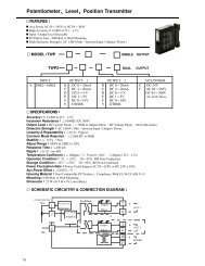 PotentiometerãLevelãPosition Transmitter - Mun Hean