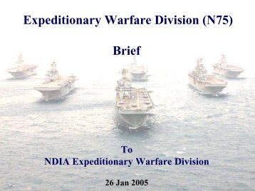 Expeditionary Warfare Division (N75) Brief