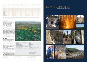 Kopy Goldfields - Kopylovskoye