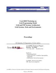 CoreGRID Workshop on Grid Programming Model Grid and P2P ...