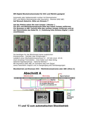 Anleitung BM-D - Modellbahnwerkstatt