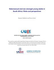 Heterosexual anal sex amongst young adults in South Africa: Risks ...