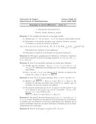 UniversitÃ© de Nantes Licence Math L3 DÃ©partement de ...