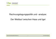 Rechnungslegungspolitik und âanalyse: Der Wettlauf ... - HTW Berlin