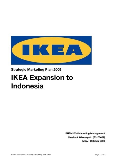 IKEA Expansion to Indonesia - Herdianti Wisesaputri