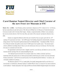 Carol Damian Named Director and Chief Curator of the Frost at FIU