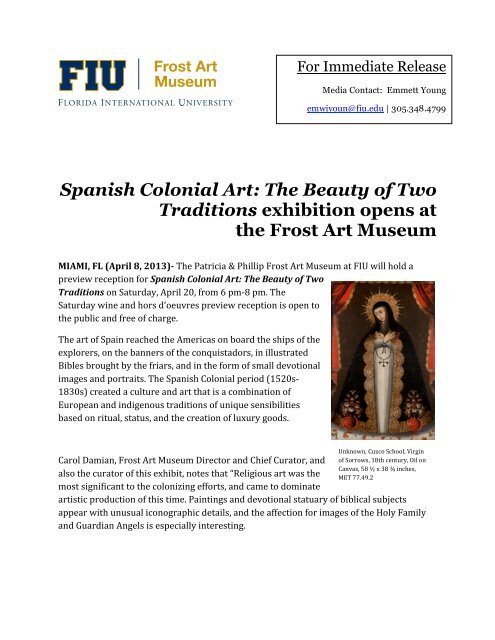 Spanish Colonial Art: The Beauty of Two Traditions - The Patricia ...