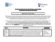 Application Description - University of Western Ontario Faculty of Law