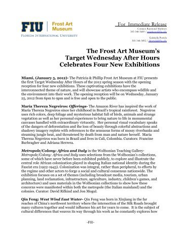 The Frost Art Museum's Target Wednesday After Hours Celebrates ...