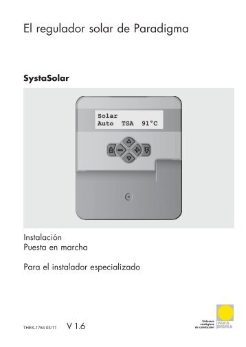 El regulador solar de Paradigma - Paradigma EnergÃ­as Renovables ...