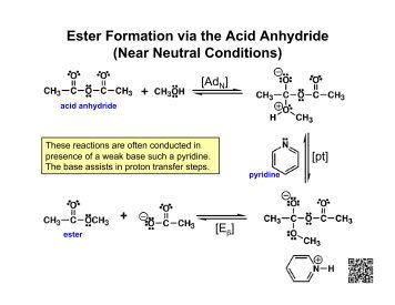 Ester Formation via the Acid Anhydride (Near Neutral Conditions)