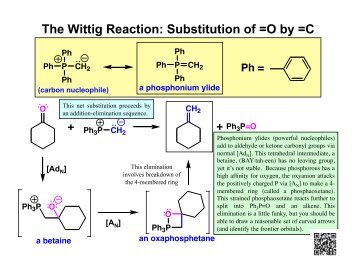 The Wittig Reaction: Substitution of =O by =C