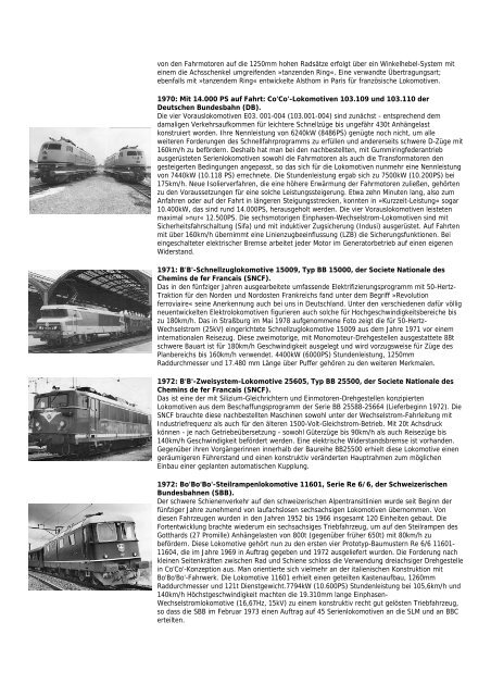 Die Entwicklung der E-Lok von 1879 bis 1987