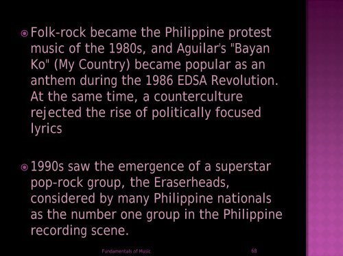 History of Philippine Music - Philippine Culture: Overview Culture