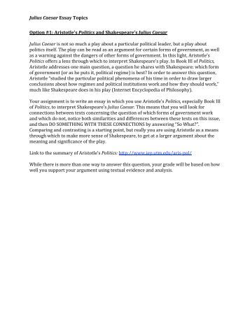 Politics essay topics