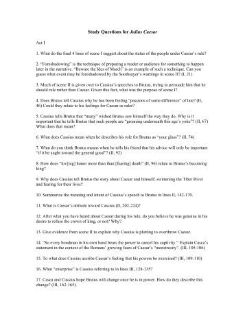 julius caesar questionnaire This quiz is designed to assess the first half of a unit on william shakespeare's julius caesar the quiz is worth a total of 25 points (multiple choice - 1pt e. julius caesar questionnaire This quiz is designed to assess the first half of a unit on william shakespeare's julius caesar the quiz is worth a total of 25 points (multiple choice - 1pt e.