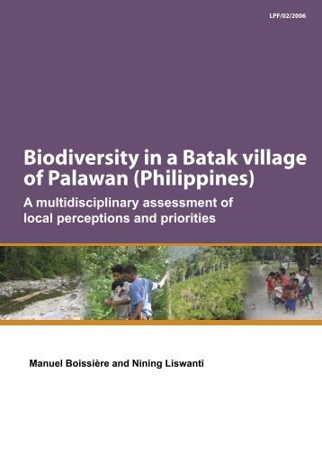 Biodiversity in a Batak village of Palawan (Philippines) - Center for ...