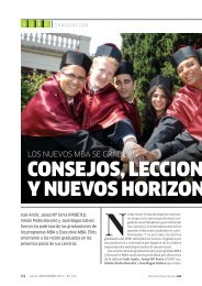 conSejoS, leccioneS y nueVoS horizonteS - revista iese.