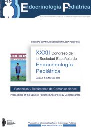 sumario - Sociedad EspaÃ±ola de EndocrinologÃa PediÃ¡trica