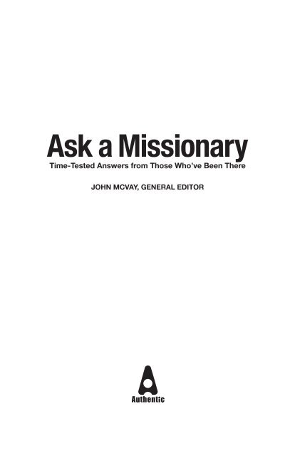 Ask a Missionary - Catch The Fire