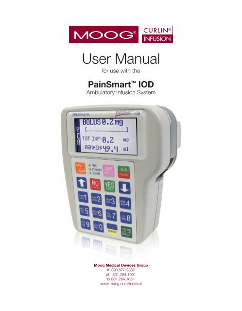 Curlin PainSmart User Manual - Med-E-Quip Locators