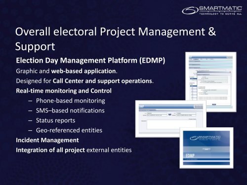 Smartmatic - Elections How to Manage A Complex Project