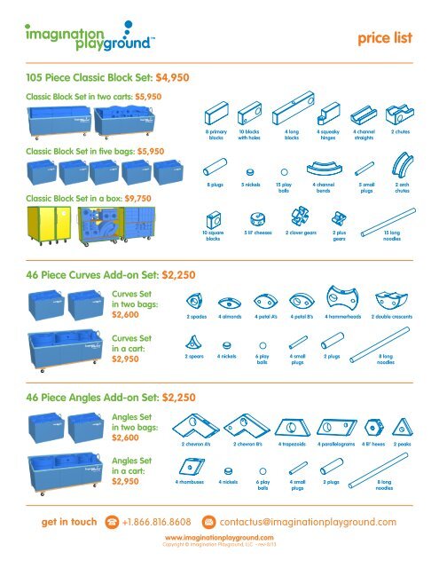 Imagination playground big sales blue blocks cost