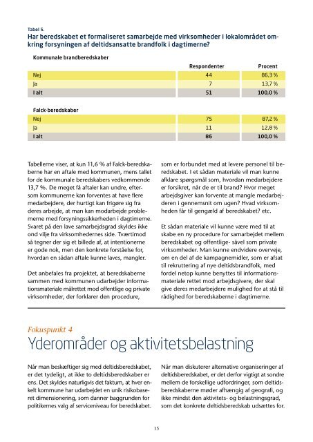 Deltidsberedskabet i en brydningstid