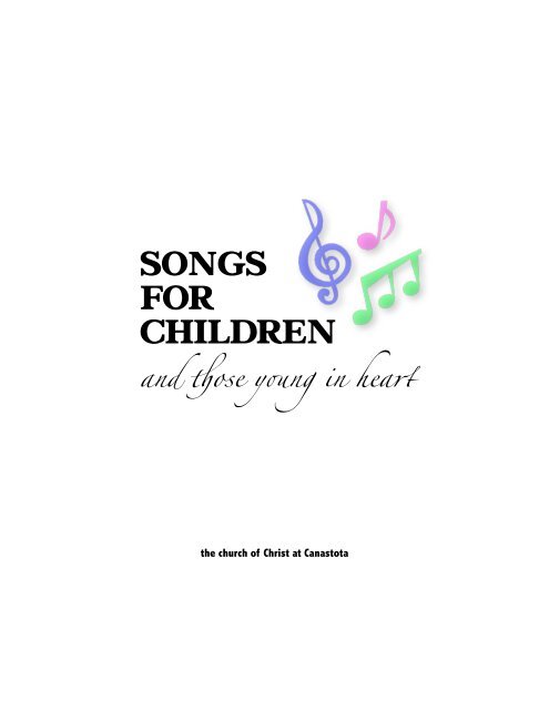 Children's Songs Title Page NEW - EvidenceForFaith.org
