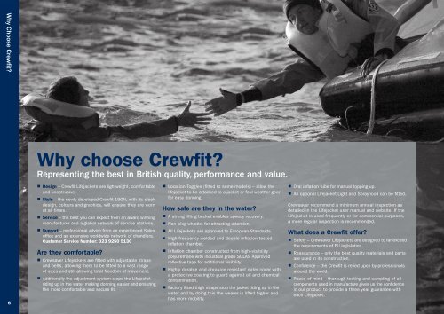 Crewsaver Safety Brochure - Euphoria Sailing