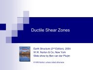 Ductile Shear Zones - Global Change