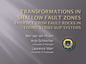 Strike-Slip Faults - Global Change - University of Michigan