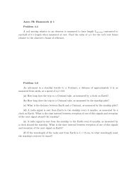 Astro 7B: Homework # 1 Problem 4.4 A rod moving relative to an ...