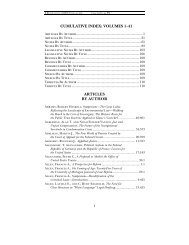 Volume 1, Issue 1 - University of Michigan