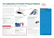 Tax Implications of Transfer Pricing in Malaysia 13 ... - CCH Australia