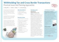 Withholding Tax and Cross Border Transactions - CCH Australia