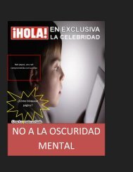 NO A LA OSCURIDAD MENTAL