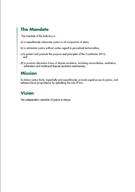 judiciary transformation framework 2012-2016 - The Judiciary