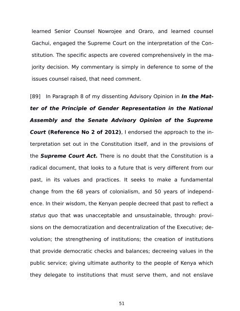 REPUBLIC OF KENYA - The Judiciary