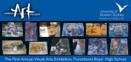 The First Annual Visual Arts Exhibition Invitation (PDF ... - Art Gallery