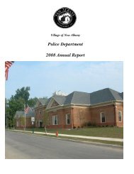 Police Department 2008 Annual Report - New Albany, Ohio