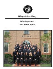 2009 Annual Report - New Albany, Ohio