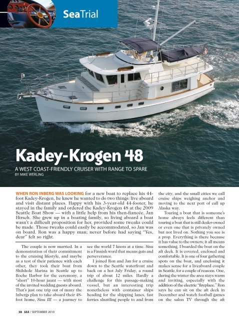 +SEA KadeyKrogen48 Sep10 - Kadey-Krogen Yachts