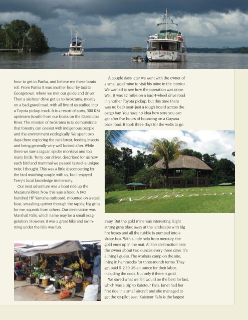 Adventures in Guyana - Kadey-Krogen Yachts
