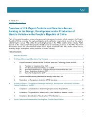 Overview of U.S. Export Controls and Sanctions Issues Relating to ...