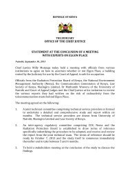 OFFICE OF THE CHIEF JUSTICE STATEMENT AT ... - The Judiciary