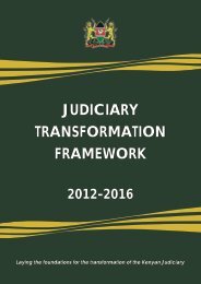 JUDICIARY TRANSFORMATION FRAMEWORK - Kenya Law Reports