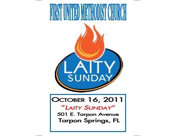 October 16.pub - First United Methodist Church, Tarpon Springs