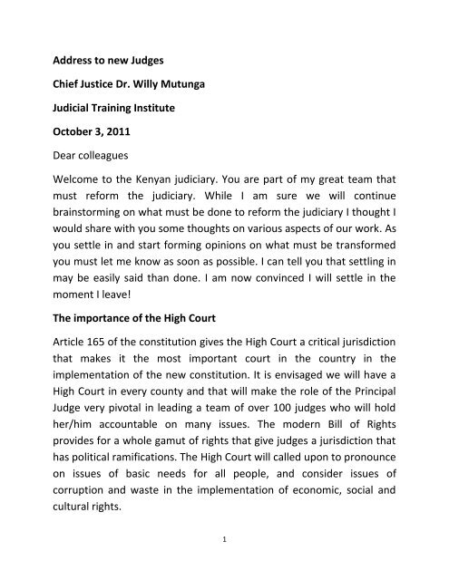 SPEECH - INDUCTION HIGH NEW JUDGES.pdf - The Judiciary