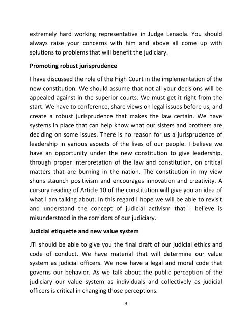 SPEECH - INDUCTION HIGH NEW JUDGES.pdf - The Judiciary